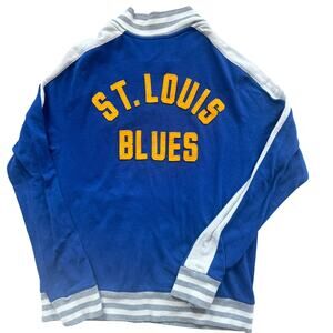 Fanatics St. Louis Blues‎ Hockey Track Jacket Varsity Mens Small Blue
